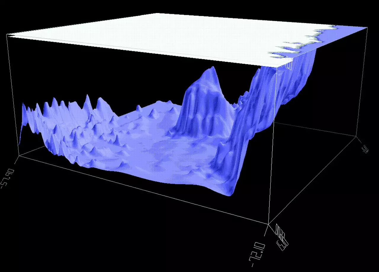 Компьютерная модель плато Мод-Райз