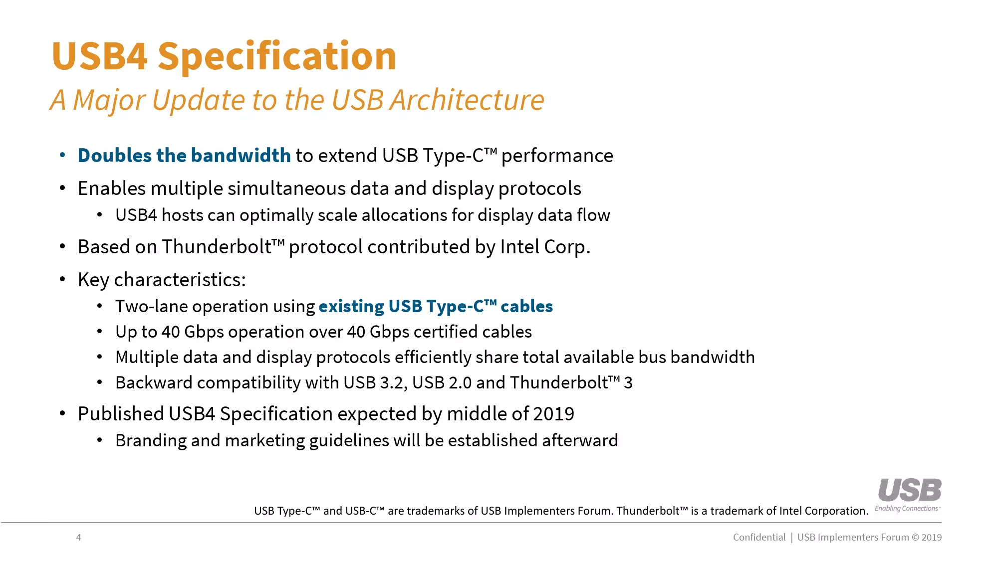 Специфікація USB 4.0