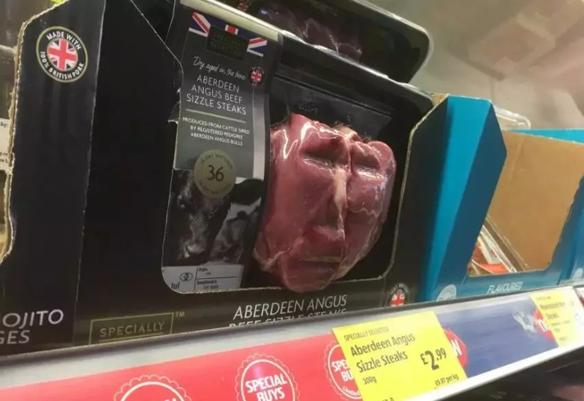Покупатель заметил лицо Путина на стейке Aberdeen Angus