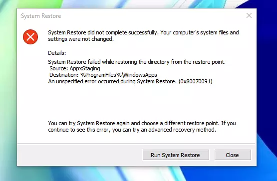Поява частих і дивних помилок може виправити перевстановлення Windows
