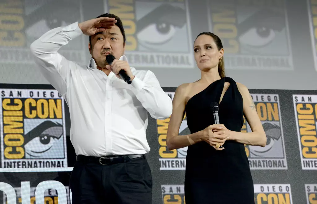 Анджелина Джоли и Дон Ли на фестивале Comic Con