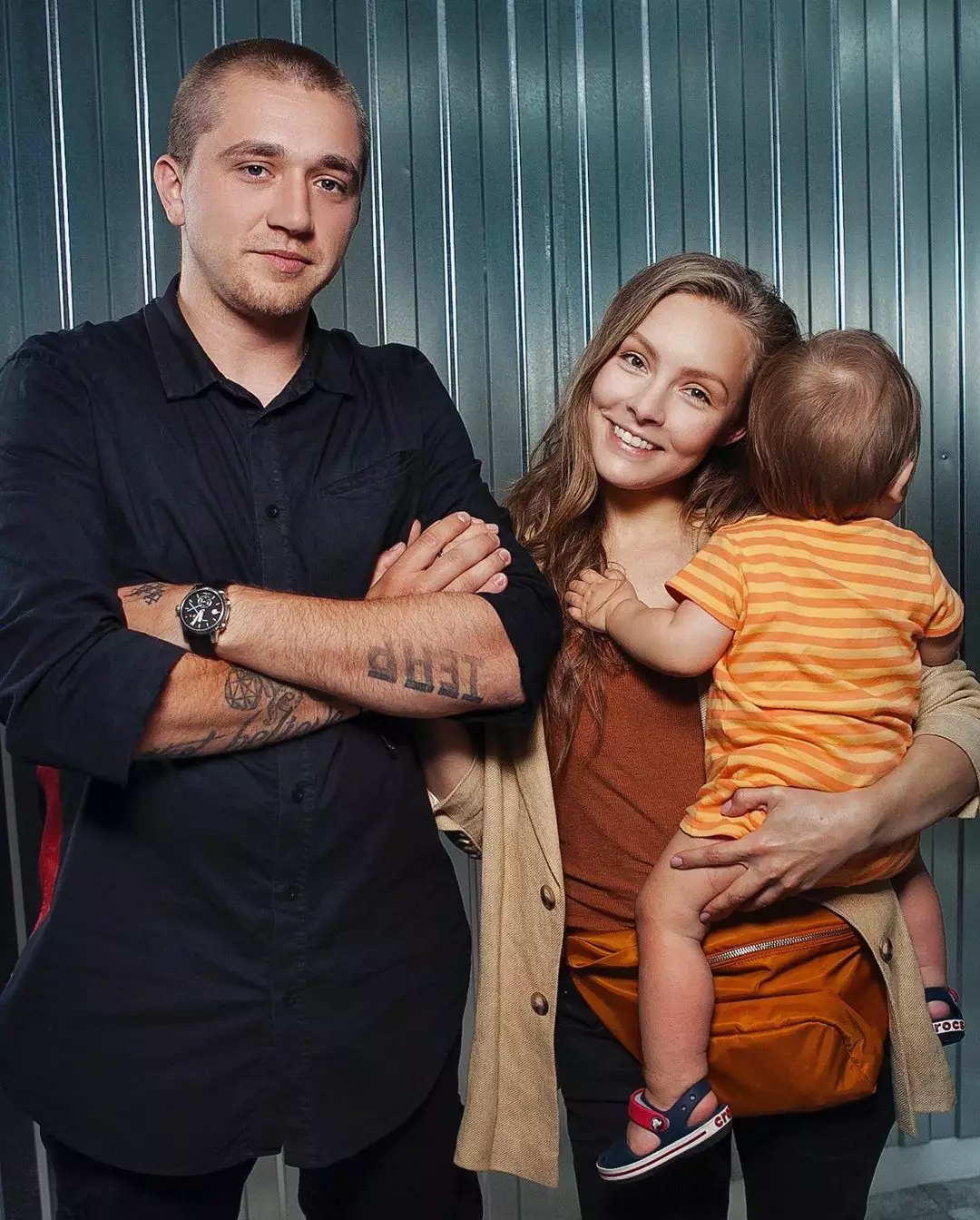 Алена Шоптенко с мужем Алексеем и сыном