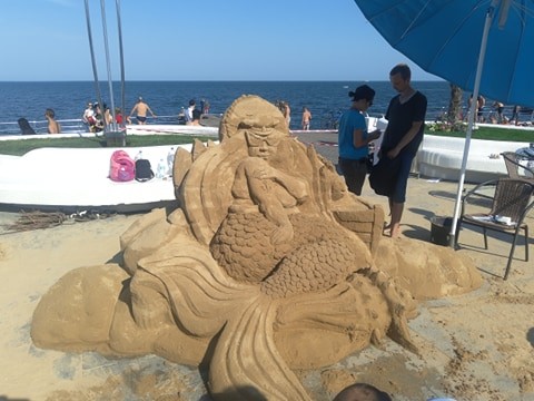 В Одессе прошел фестиваль песочных скульптур | Фото: Виктор Борисенко, Сегодня