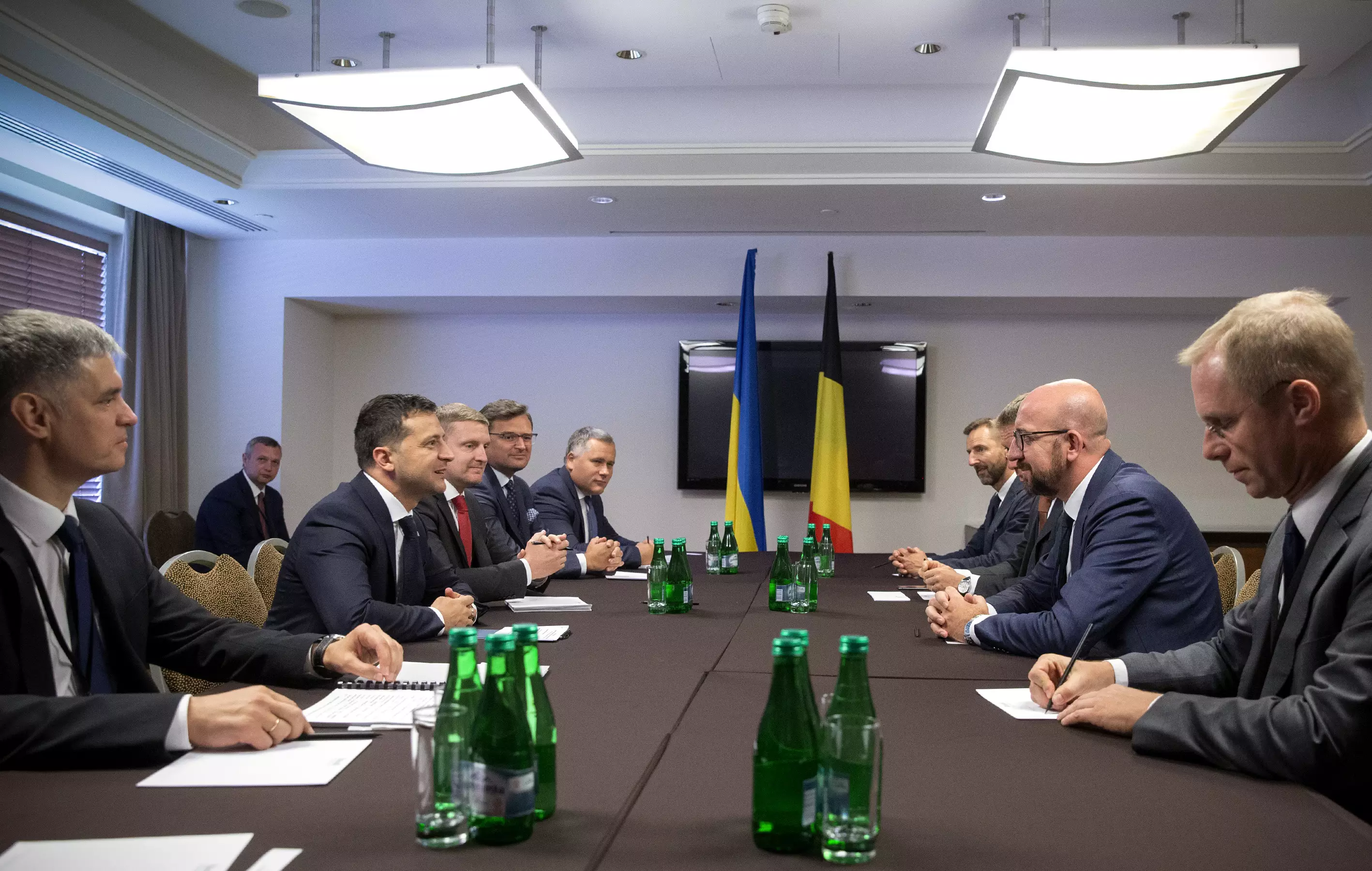Делегации Украины и Бельгии на переговорах