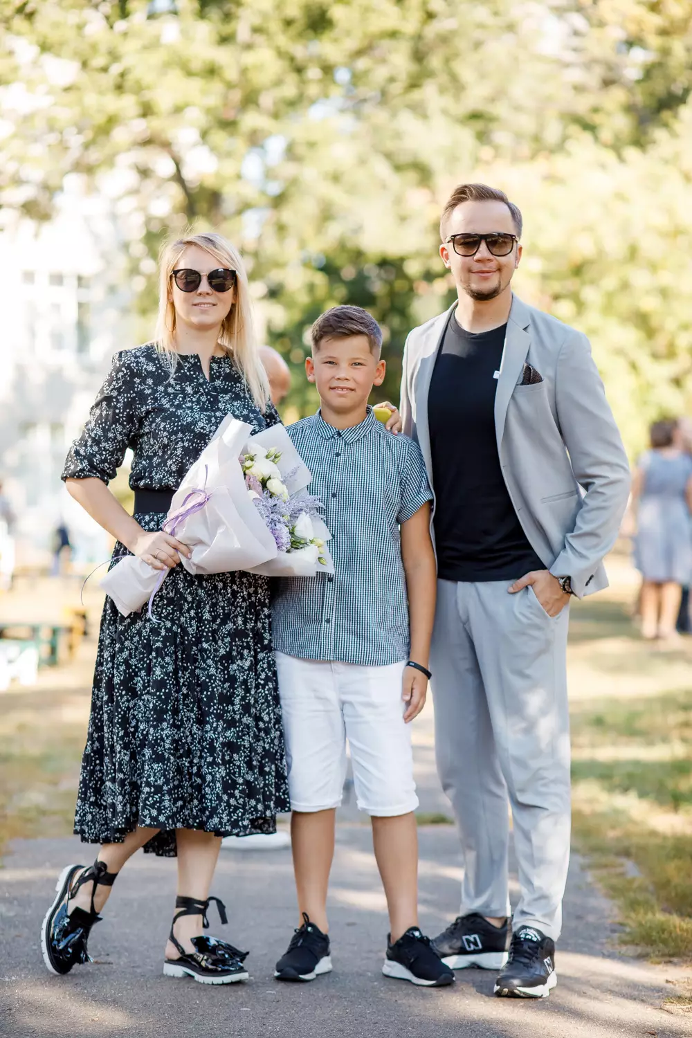 Артем Гагарин со своей семьей
