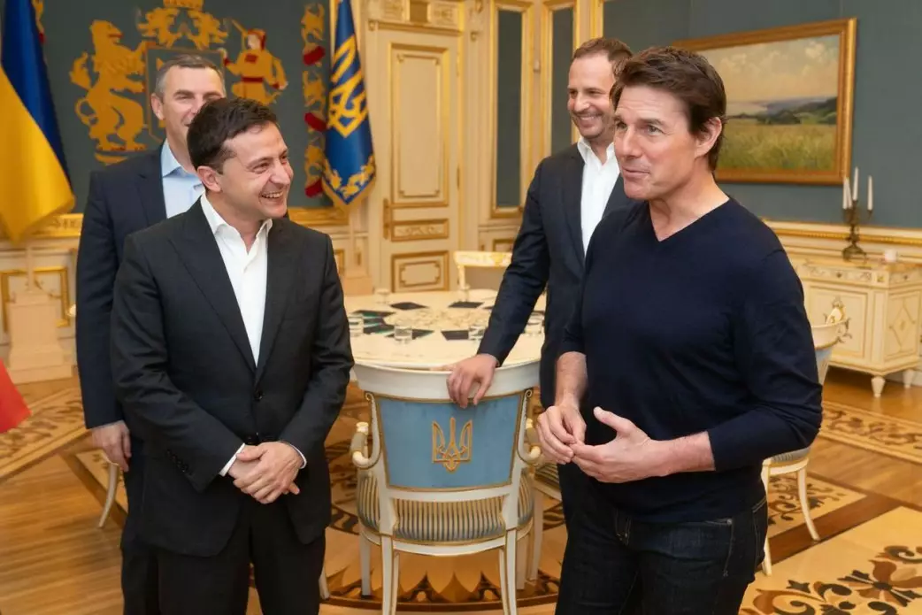 Том Круз на встрече с Владимиром Зеленским