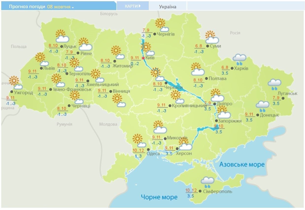 Погода на неделю запорожье 10