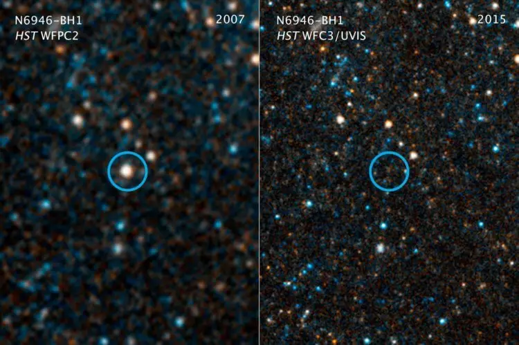 Звезда N6946-BH1, которая считалась пропавшей без вести
