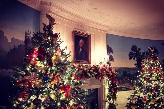Мелания Трамп украсила резиденцию в Вашингтоне