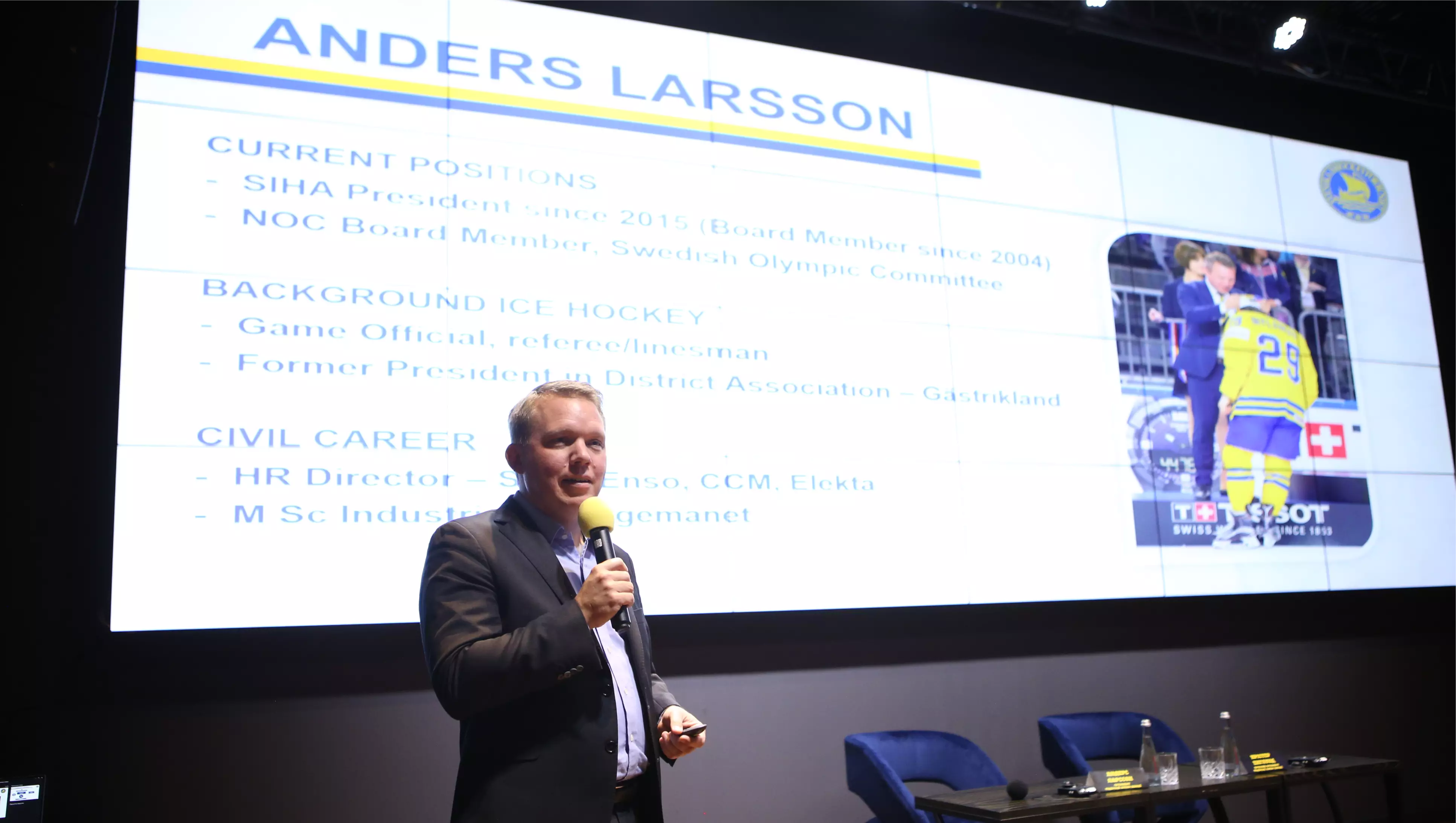 Президент Федерації хокею Швеції Андерс Ларссон