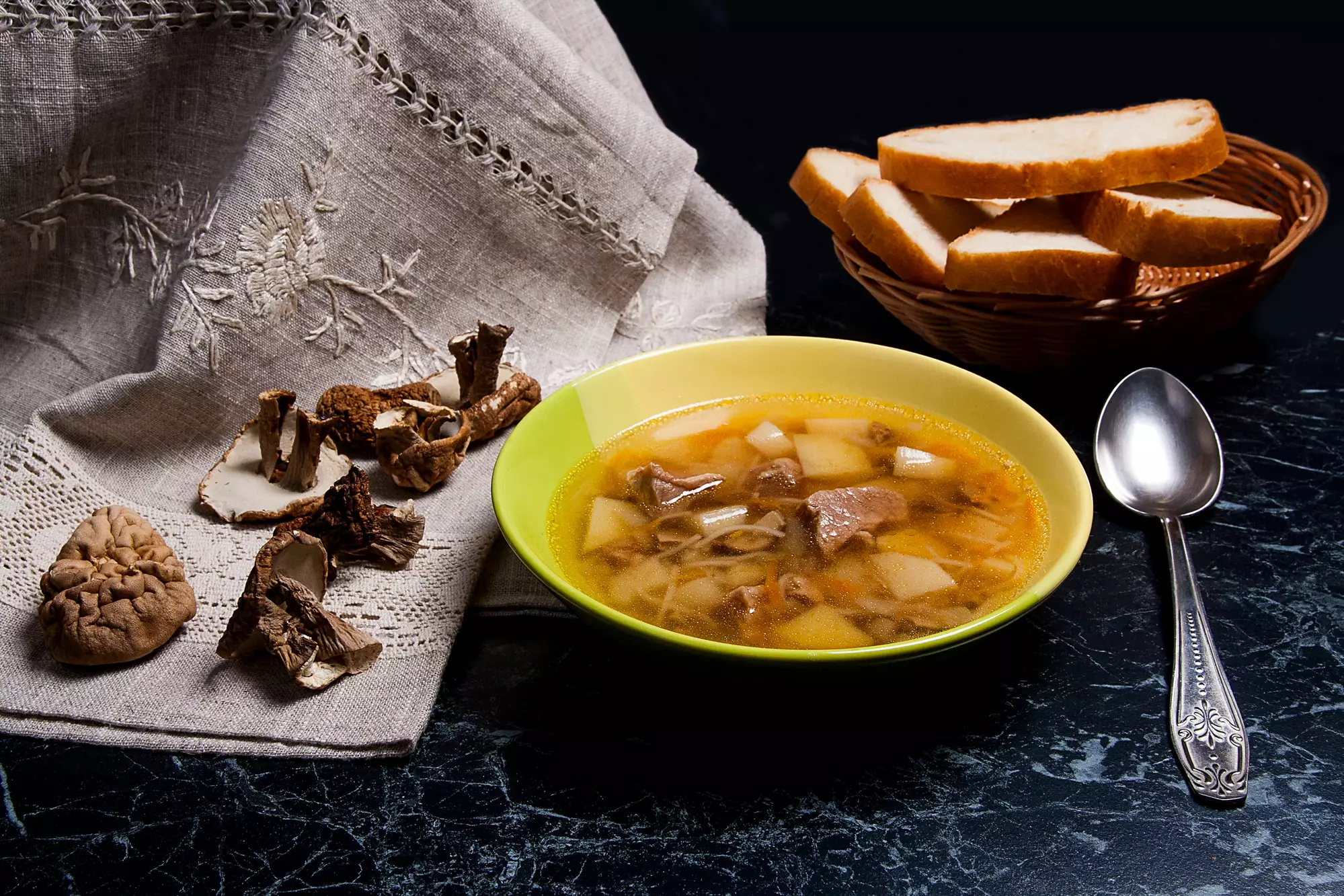 Пісний суп з грибів