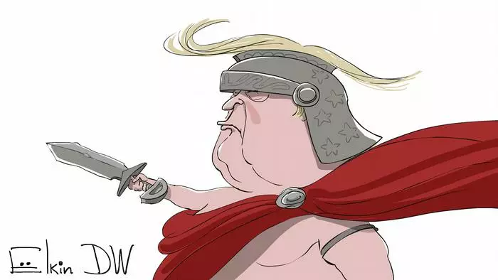 Карикатура на Трампа. Фото: twitter.com/Sergey_Elkin