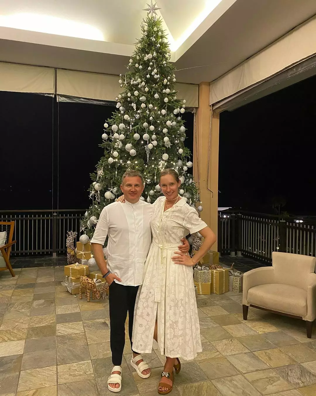 Катя Осадчая и Юрий Горбунов отметили Рождество на Сейшелах