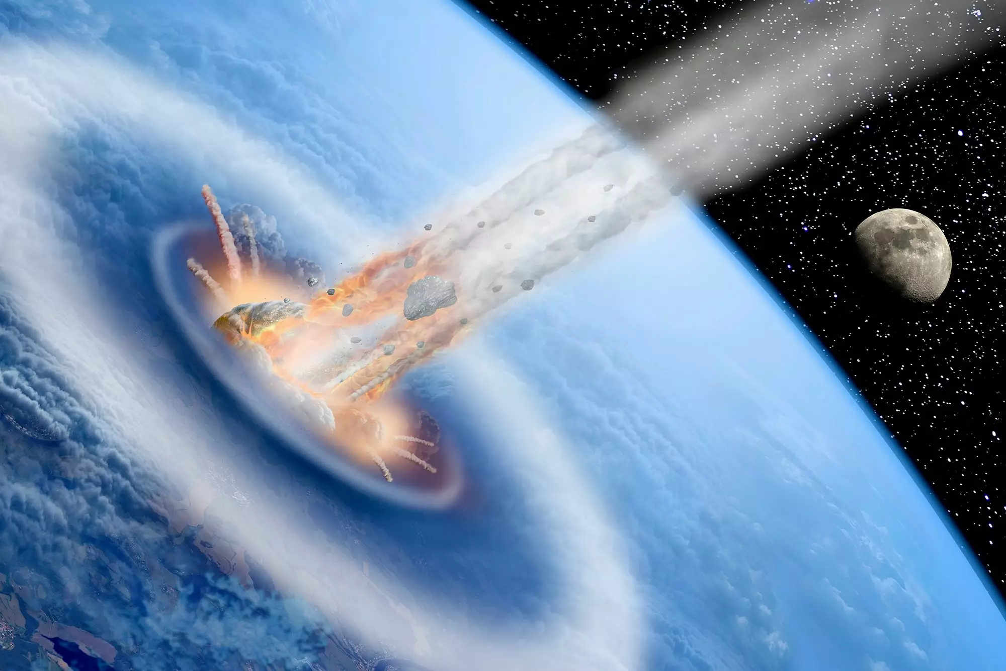 Падение астероида такого размера уничтожит все живое