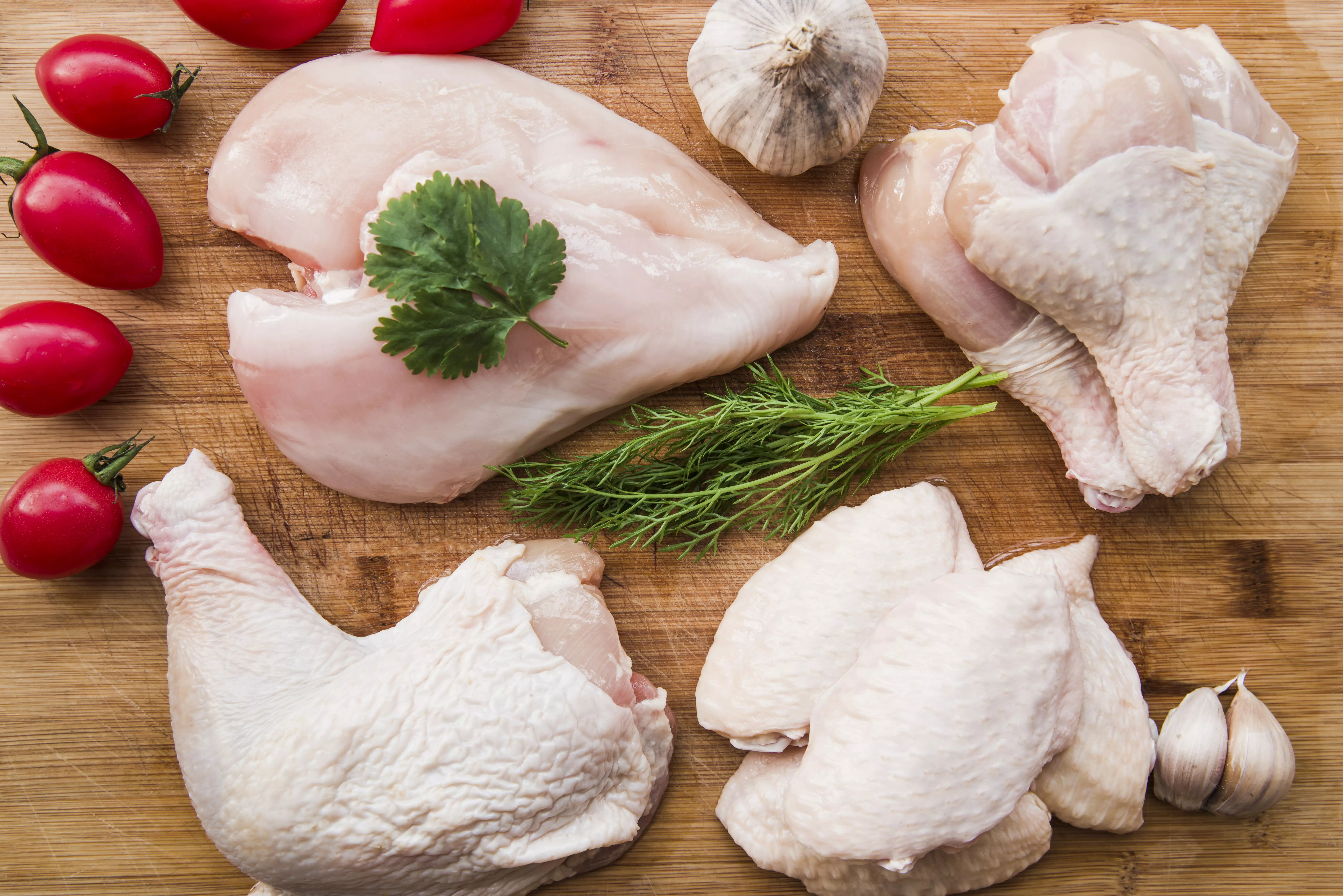 It is better to freeze the chicken before cooking so that the bacteria will die.