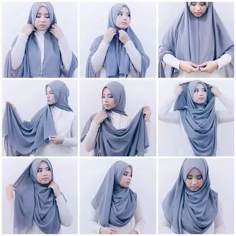 Как завязать хиджаб – способ №1