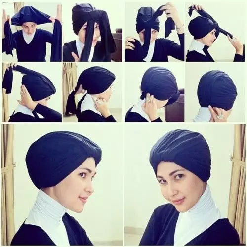 Как интересно покрыть голову хиджабом – способ №4
