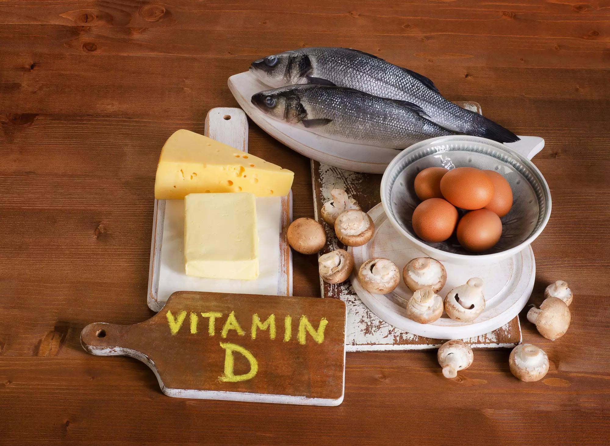 Витамина D больше всего в рыбе, также им богаты яйца и "ксиломолочка"