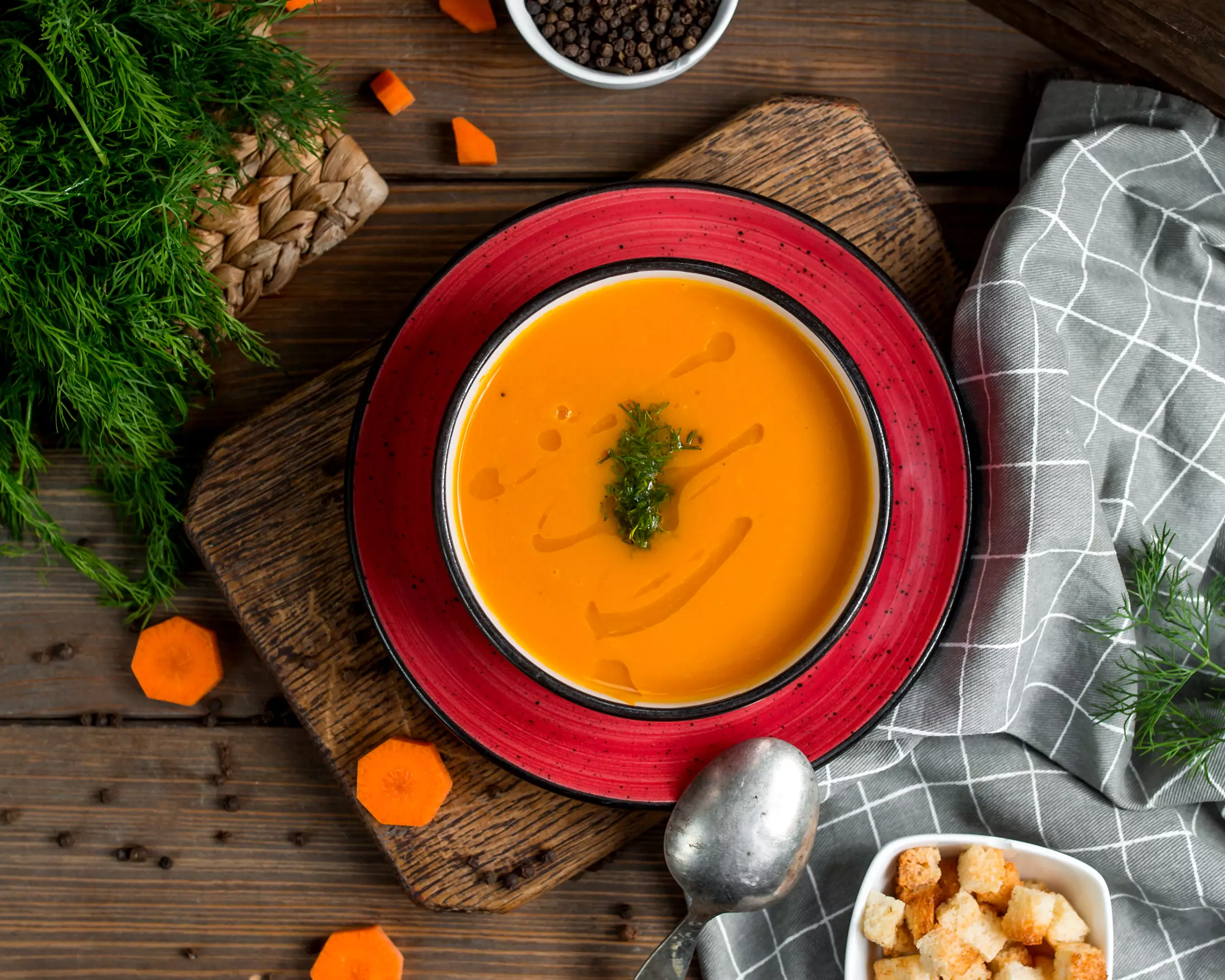 Вкусный морковный суп с имбирем: рецепт для здорового обеда