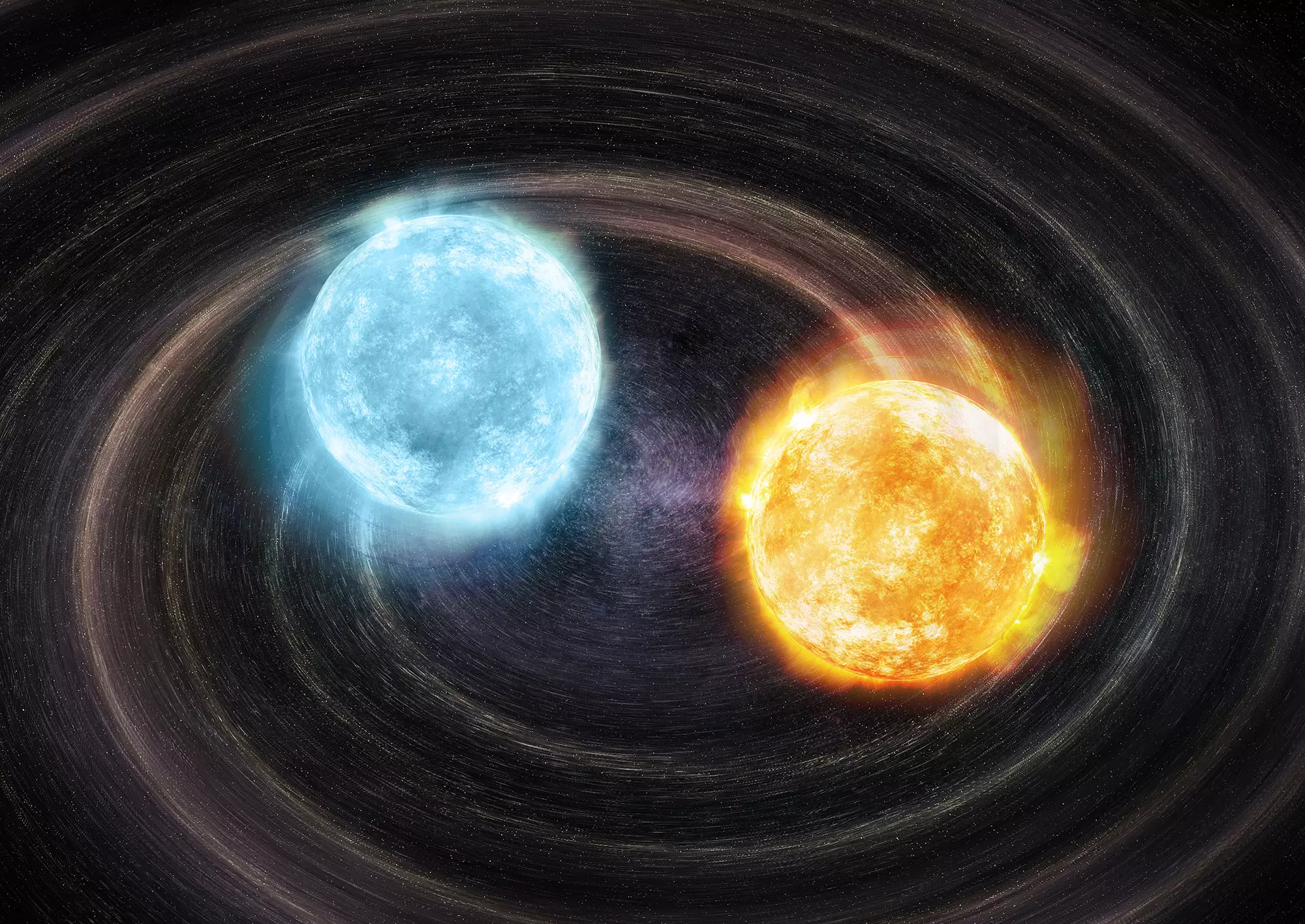 Виявлено гравітаційні хвилі у подвійній зоряній системи білих карликів