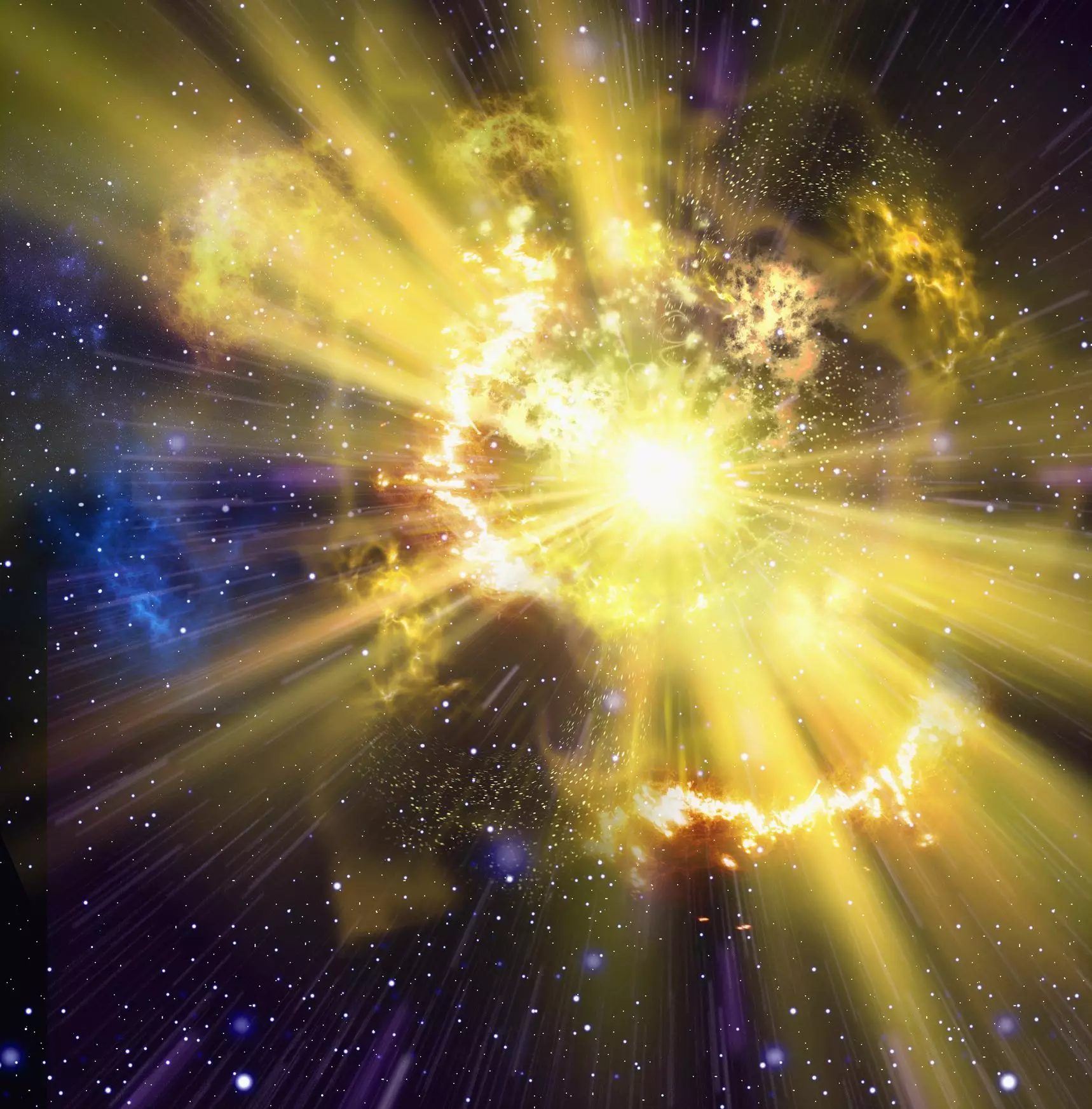 При рождении звезда была в 100 раз больше массы Солнца