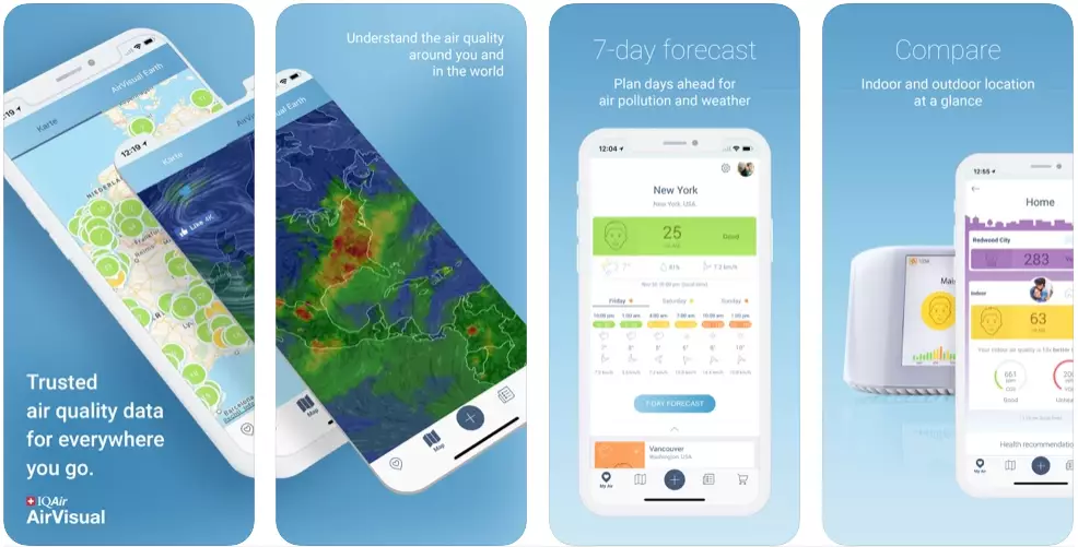 AirVisual Качество воздуха для iOS