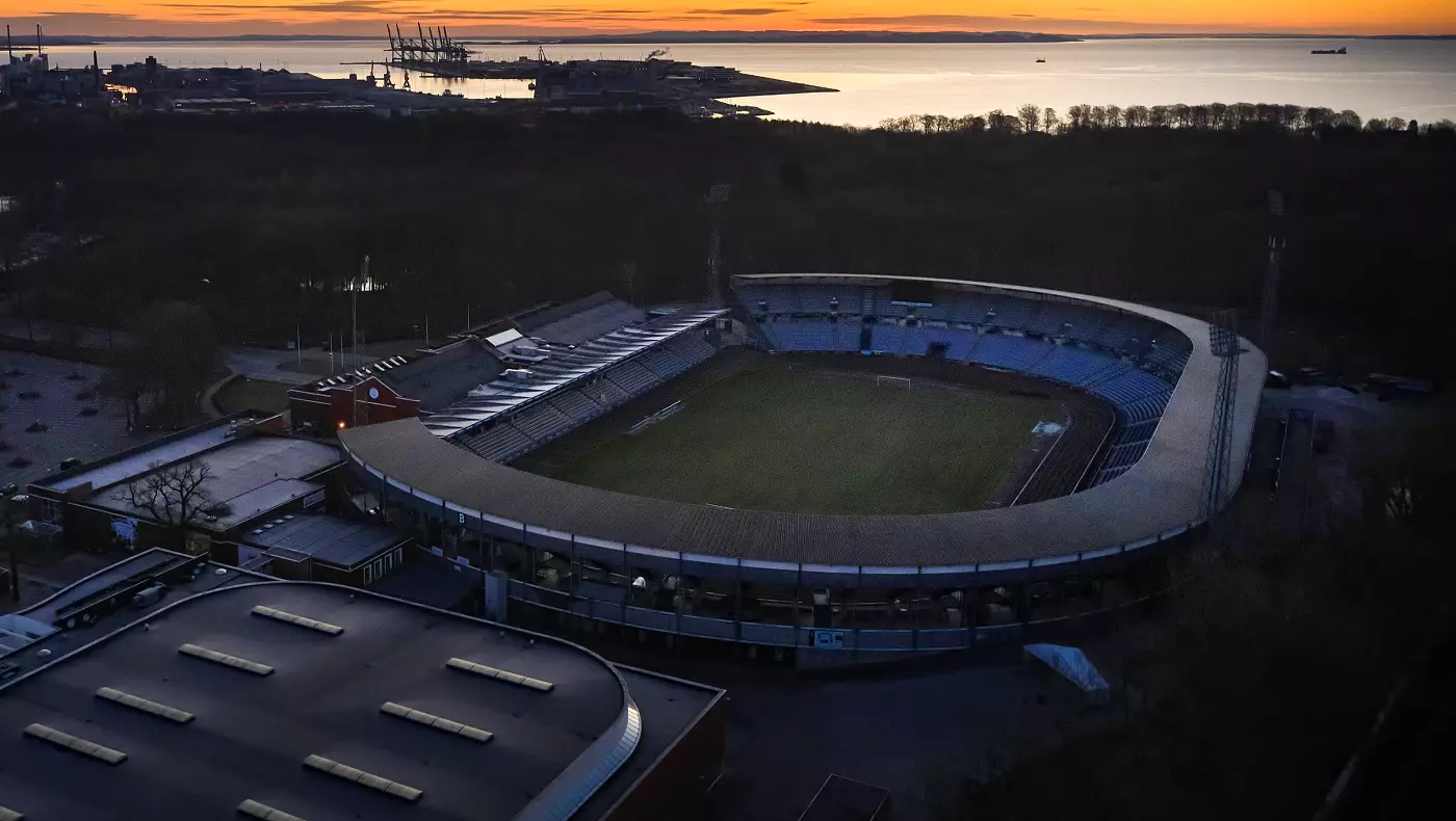 Стадион команды "Орхус" (Дания)