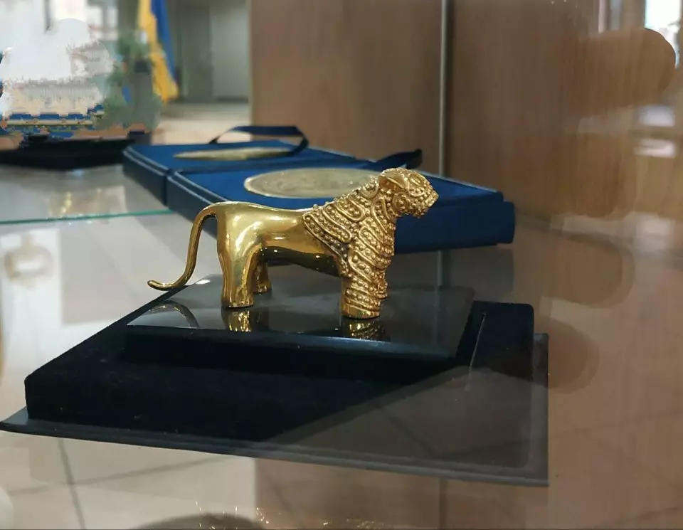 Той самий лев в музеї КСУ