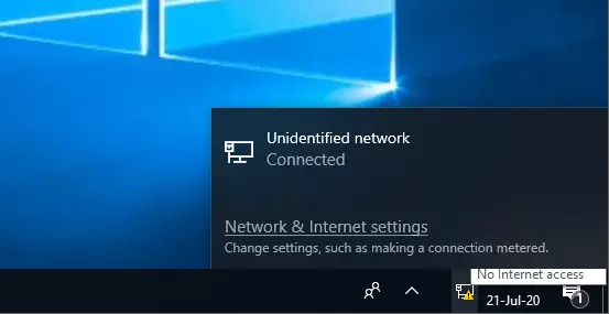 Ошибка с подключением к Интернету в Windows 10 May Update 2020