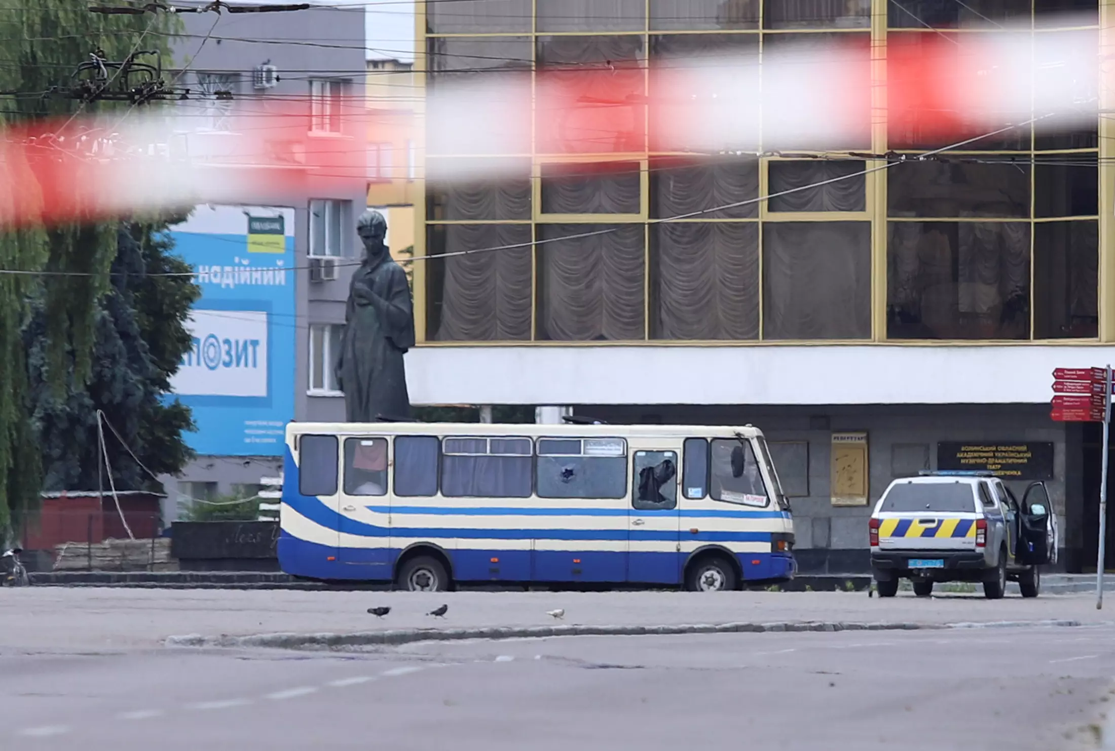 Автобус с заложниками в Луцке