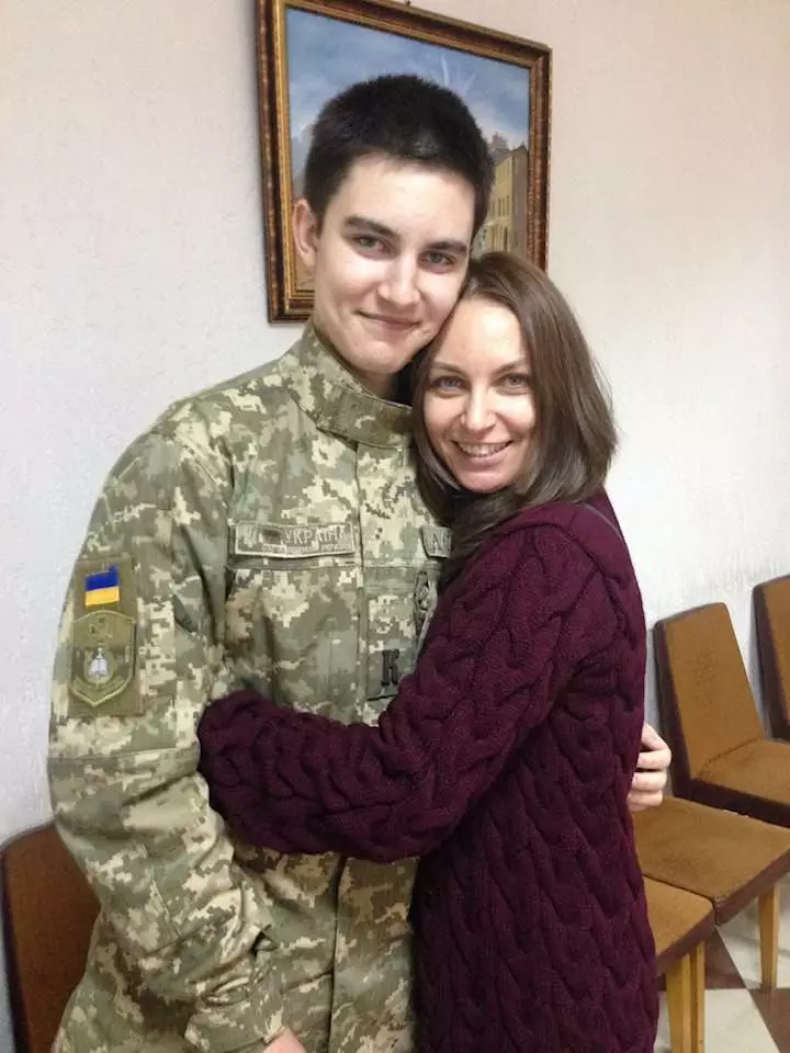 Лариса Созаєва з сином Павлом