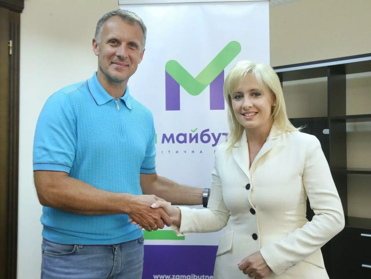 Заместитель председателя Аграрной партии Украины Инна Костыря и координатор избирательного штаба партии 