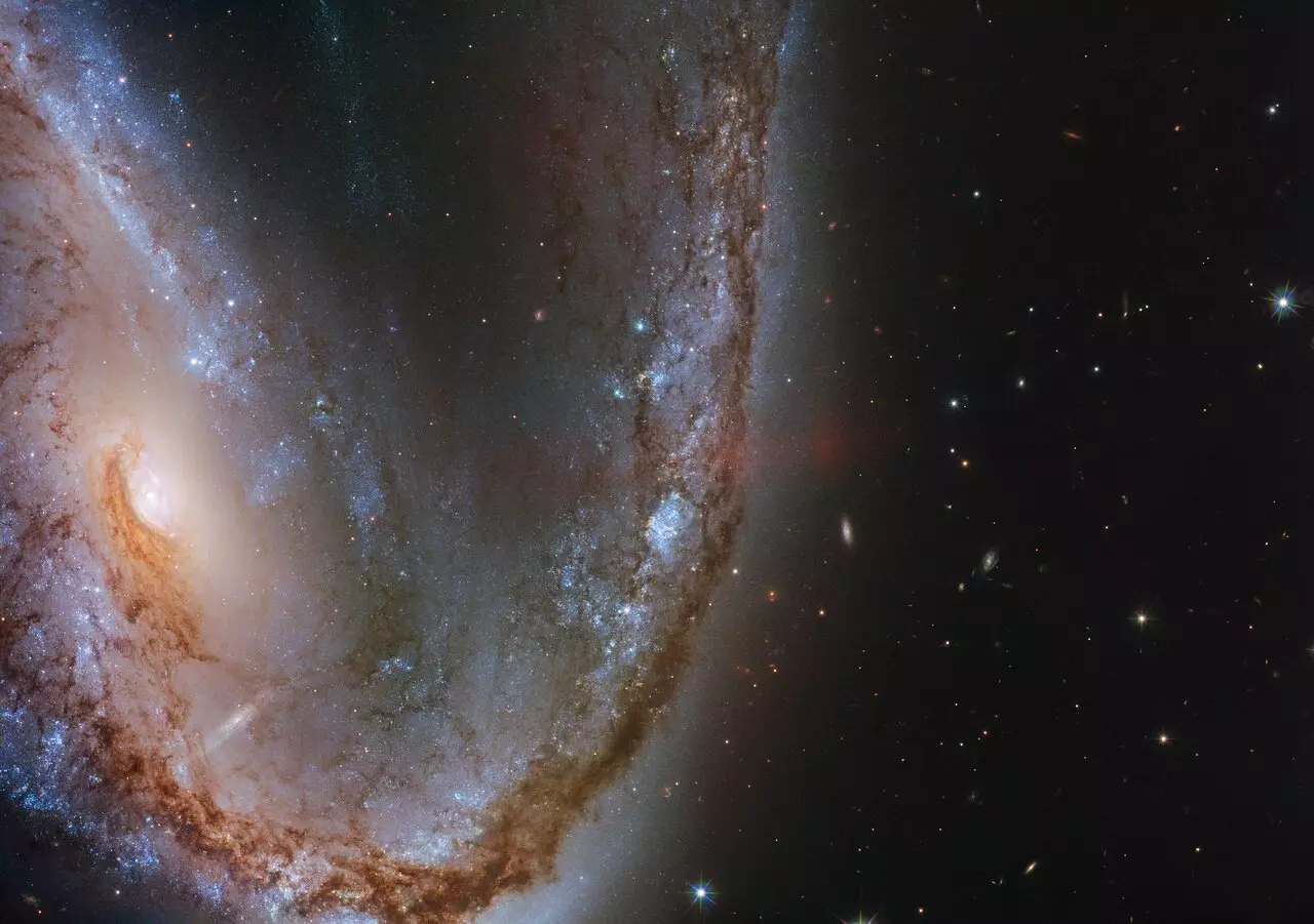 Зображення, отримане космічним телескопом Хаббла NASA/ESA, показує вражаючу галактику NGC 2442