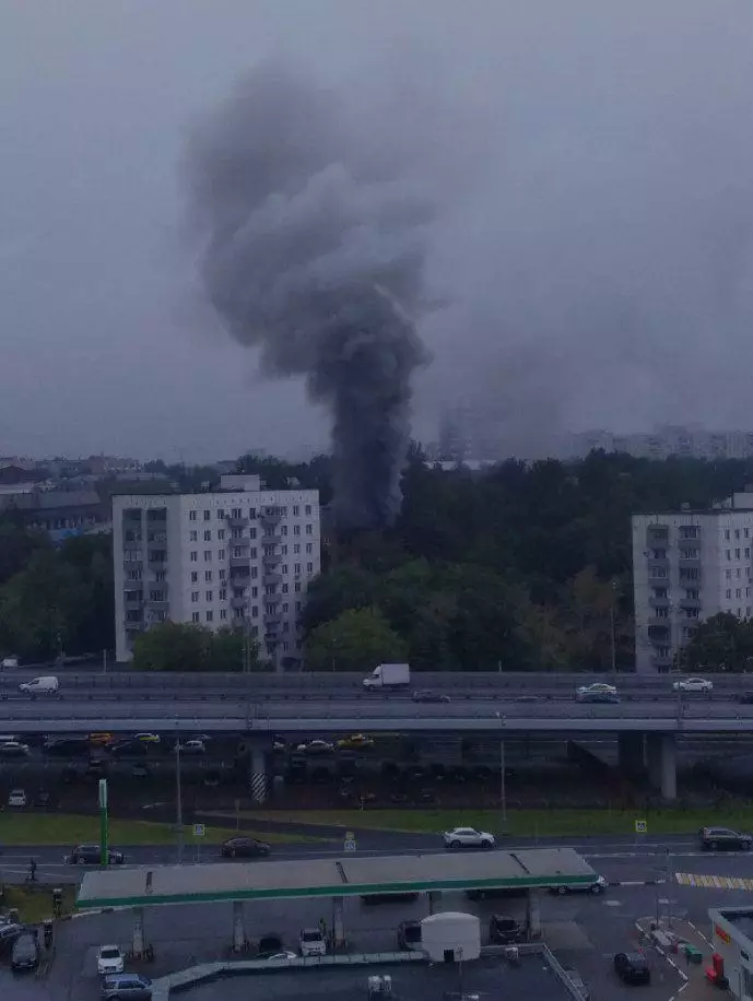 Взрыв в Москве. Фото: Telegram-канал Baza