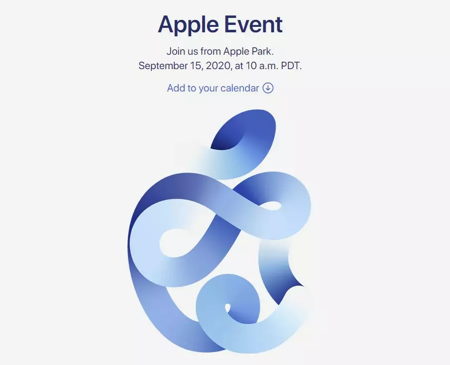 Постер з анонсом презентації від Apple