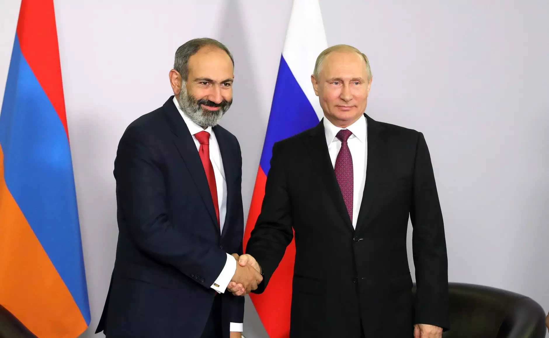 Никол Пашинян и Владимир Путин