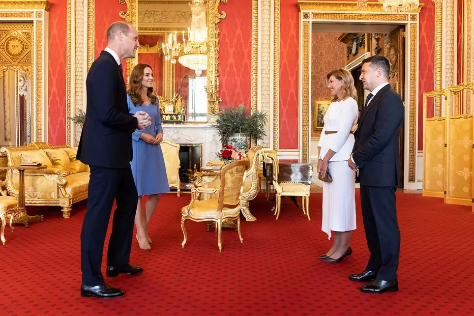 Владимир и Елена Зеленские встретились с принцем Уильямом и Кейт Миддлтон