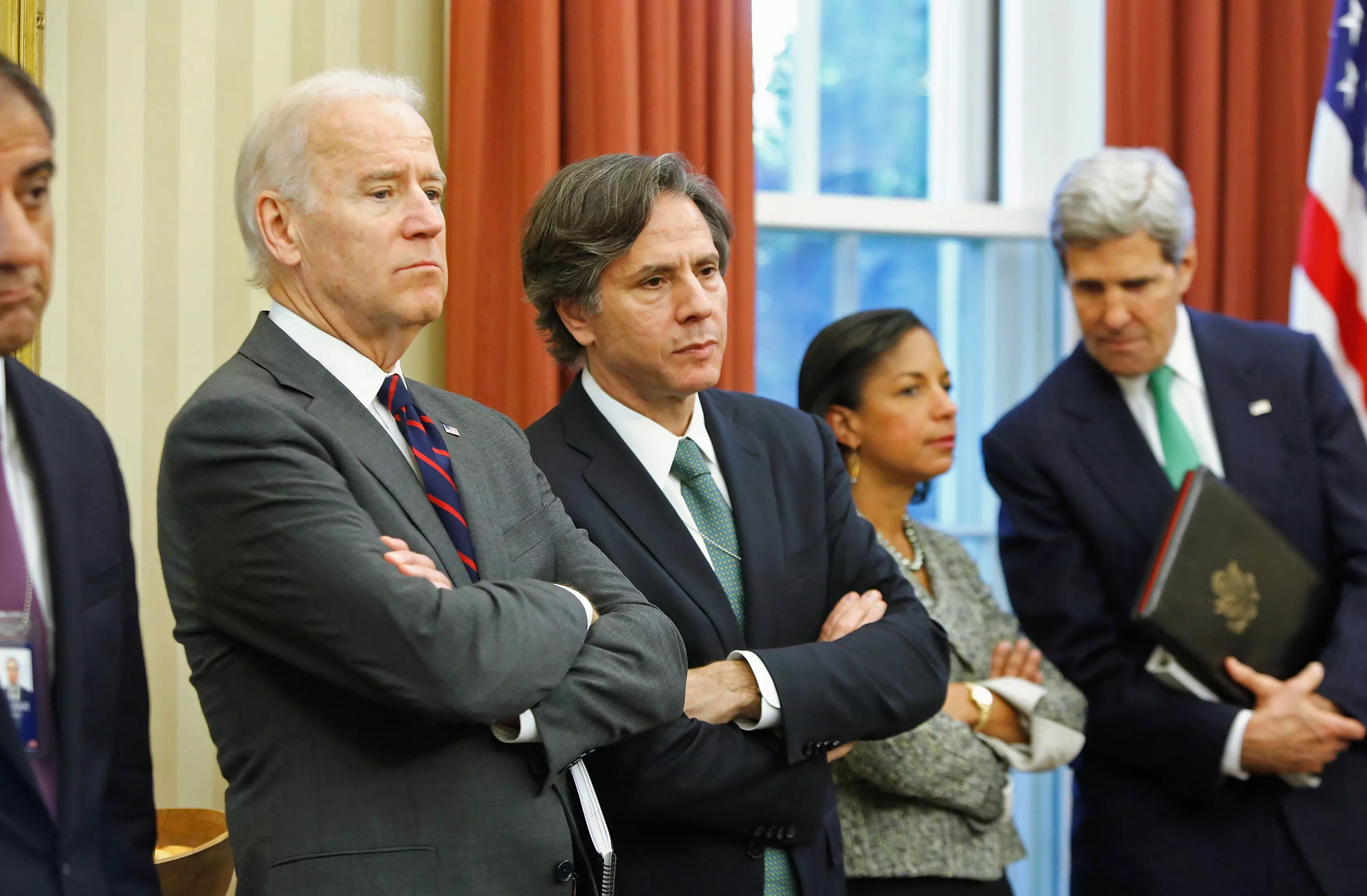 Джо Байден, Тони Блинкен, Сьюзан Райс и Джон Керри. Фото: REUTERS/Jonathan Ernst