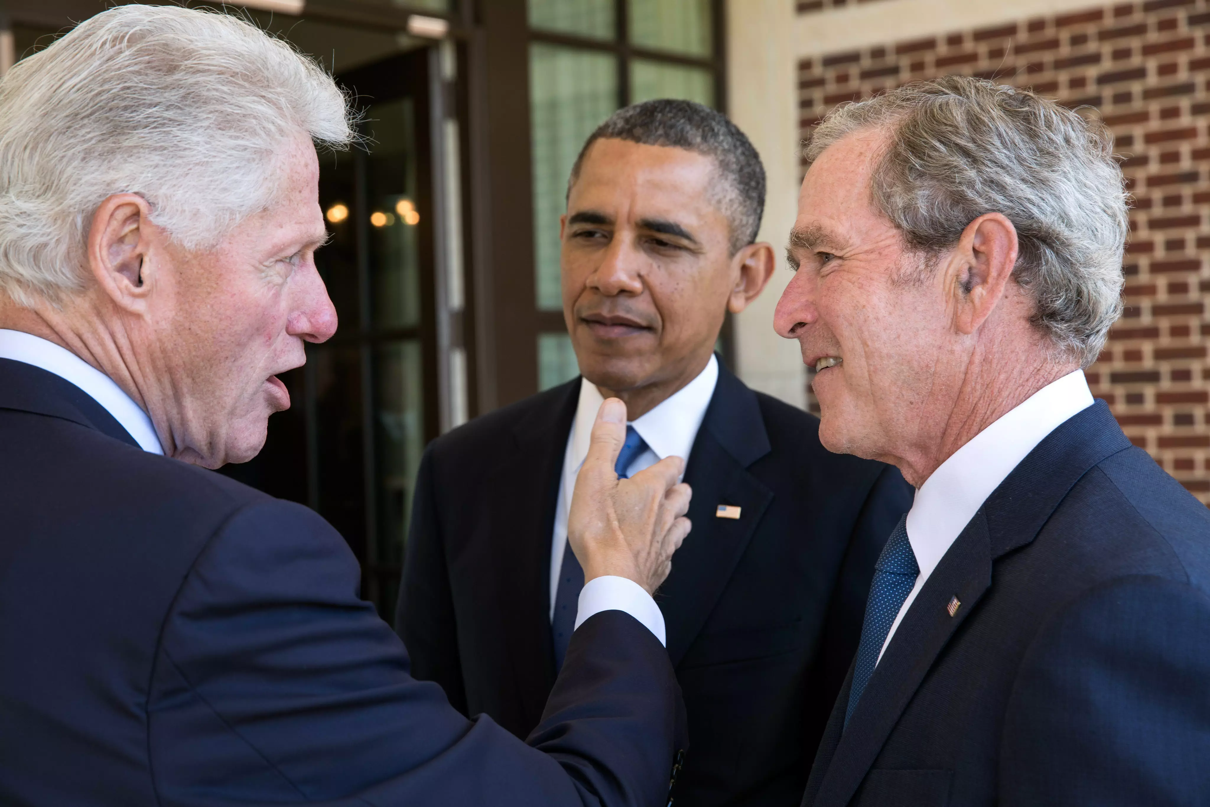 Білл Клінтон, Барак Обама і Джордж Буш