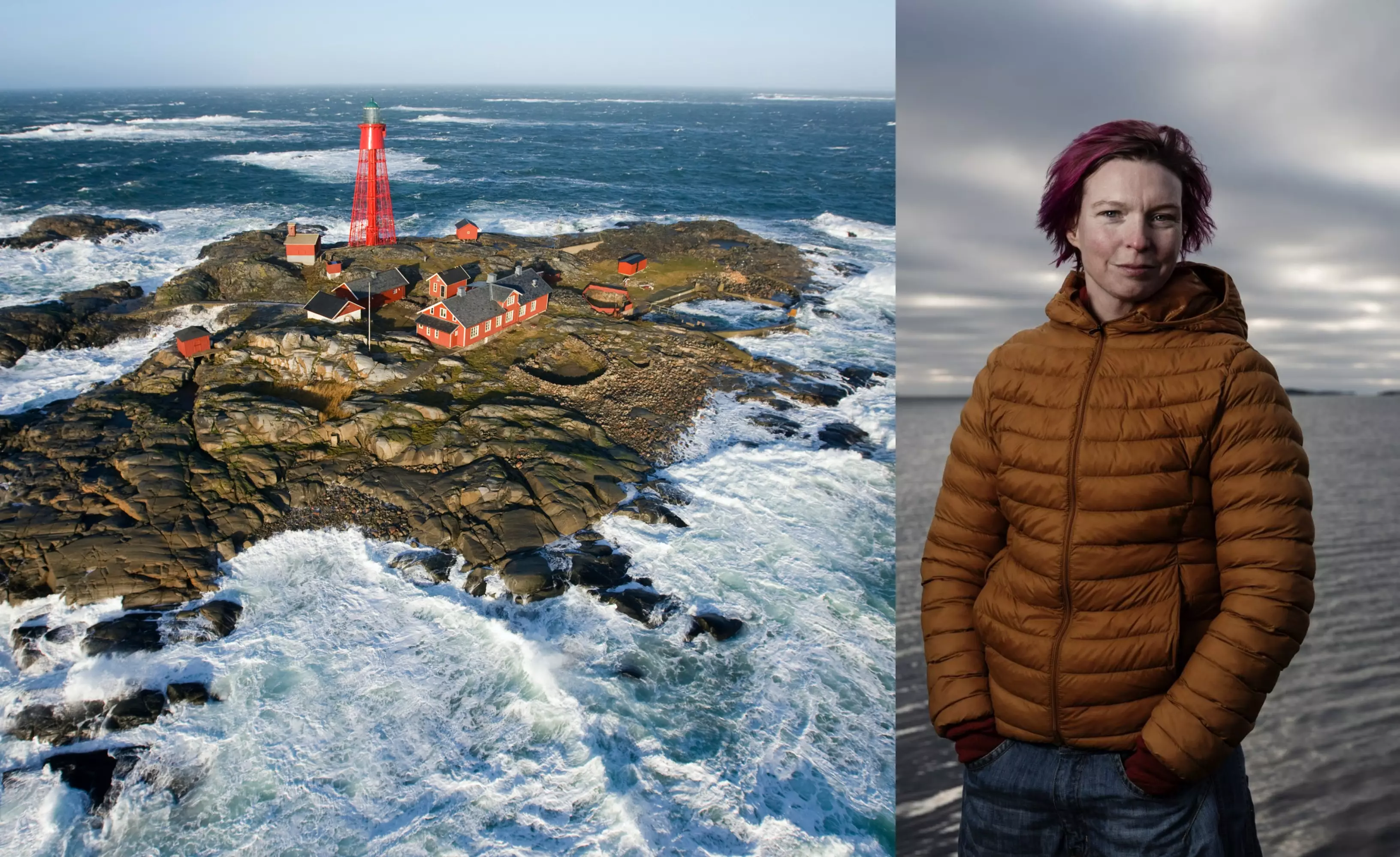 Шведская медсестра будет смотреть фильмы в маяке на острове