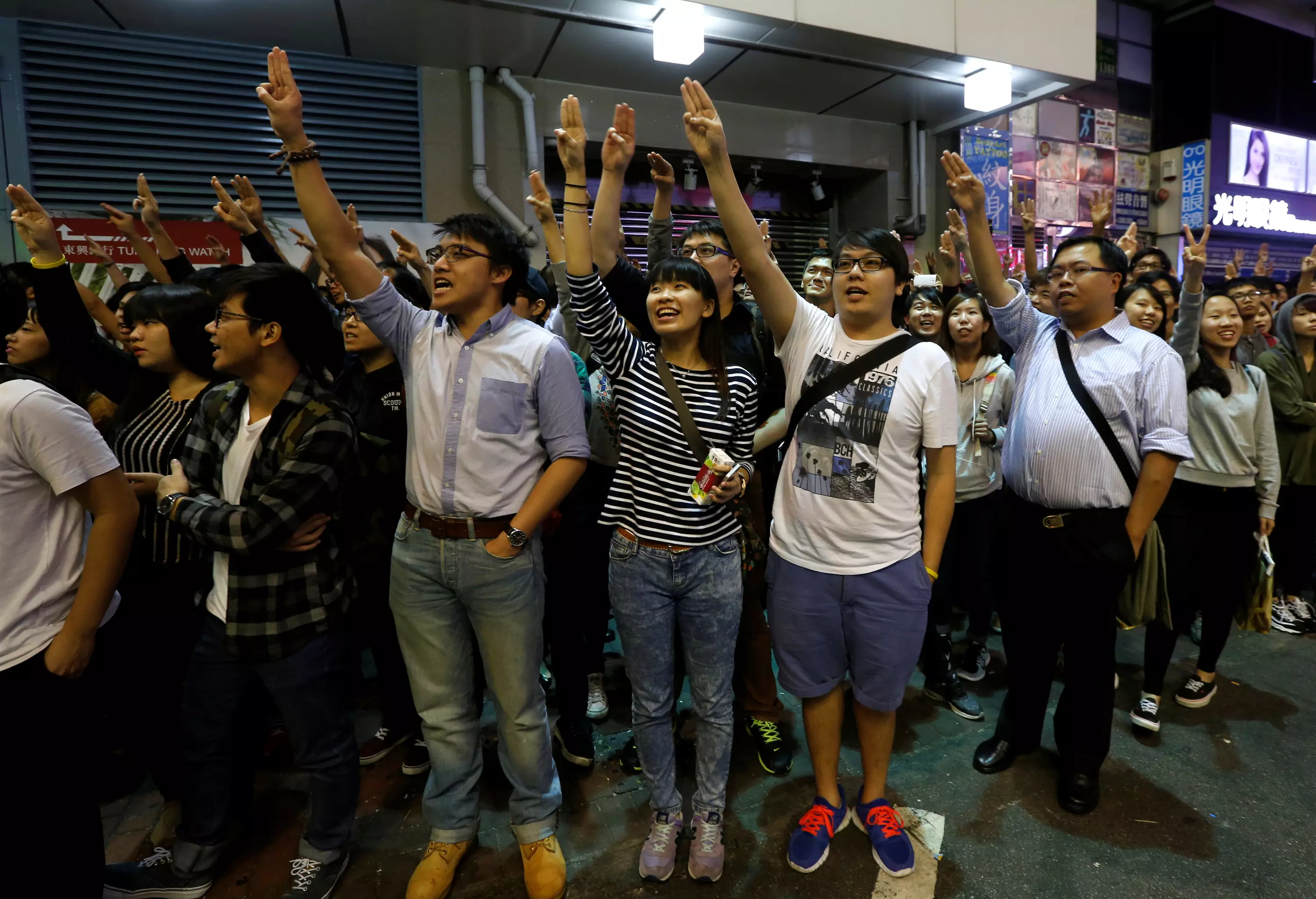 Протесты в Гонконге, 2014 год. Фото: REUTERS/Bobby Yip