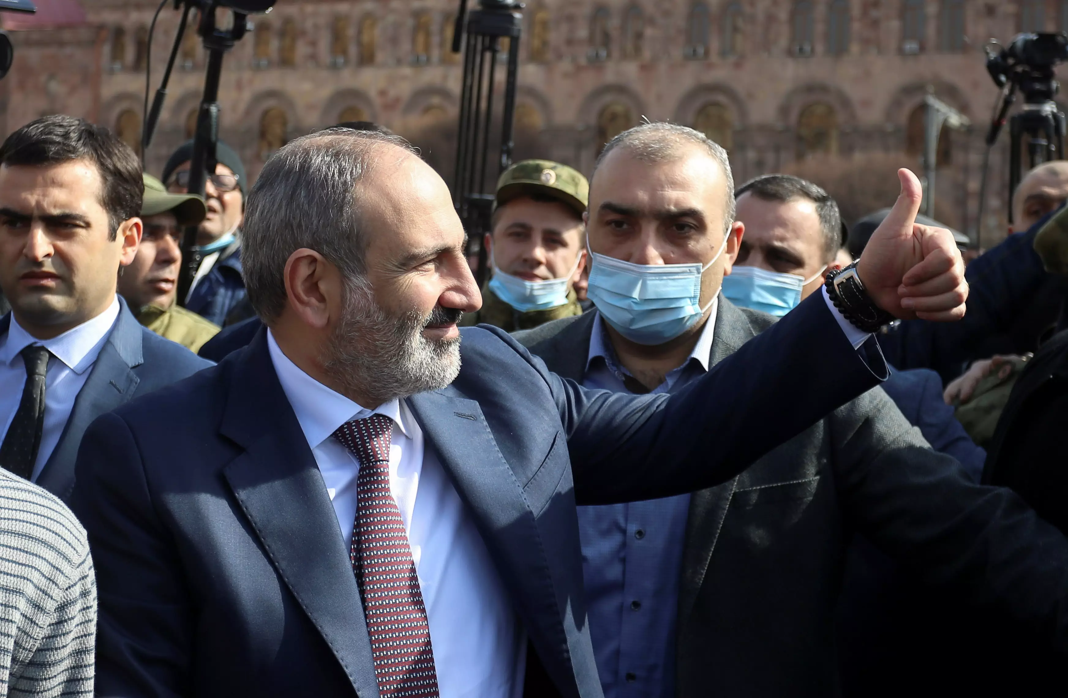 Протесты в Армении, фото: Stepan Poghosyan/Photolure via REUTERS