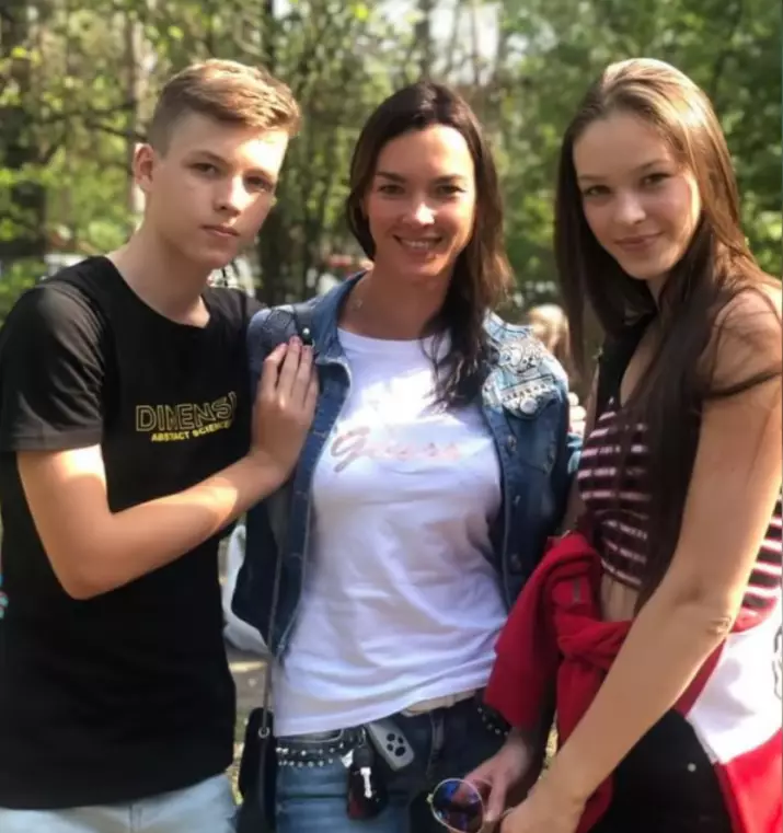 Бывшая супруга и дети Максима Соколюка