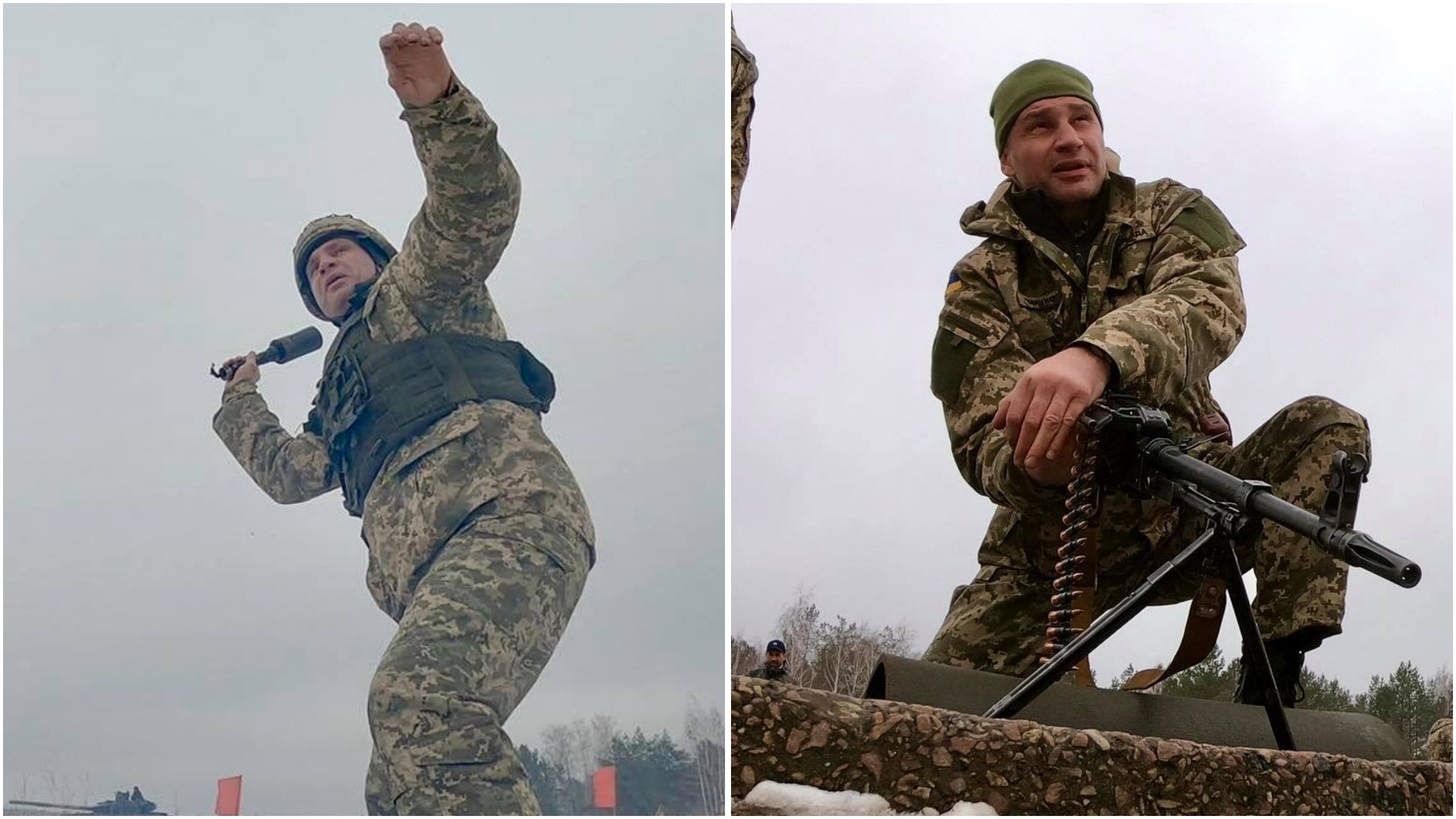 Виталий Кличко в военной форме
