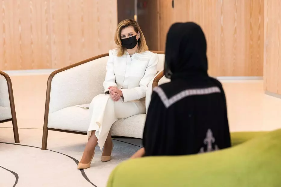 Елена Зеленская на встрече в Катаре