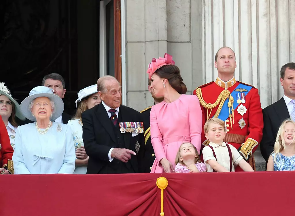 Єлизавета II, принц Філіп, Кейт Міддлтон і принц Вільям