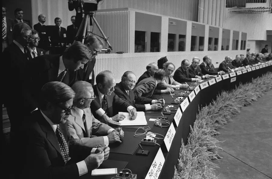 Итоговое заседание Хельсинского процесса с участием СССР. 1975 год