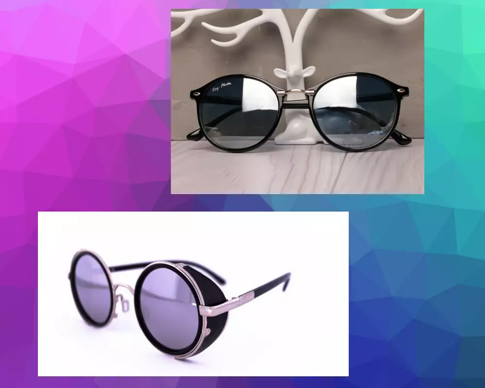 Дзеркальні окуляри: Ray-Flector Liv312 унісекс (вгорі) – 267 грн; окуляри стилі стімпанк Toss – 310 грн