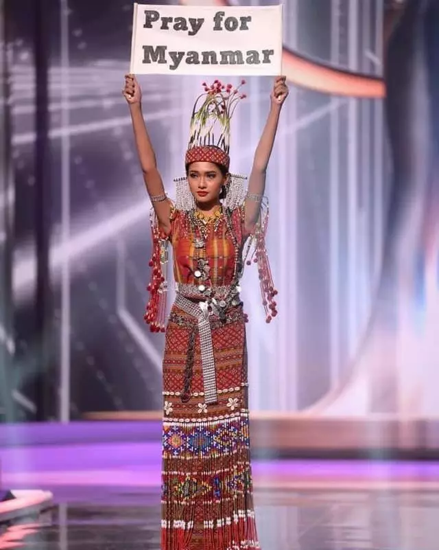Тузар Винт Луин на "Мисс Вселенная-2020"