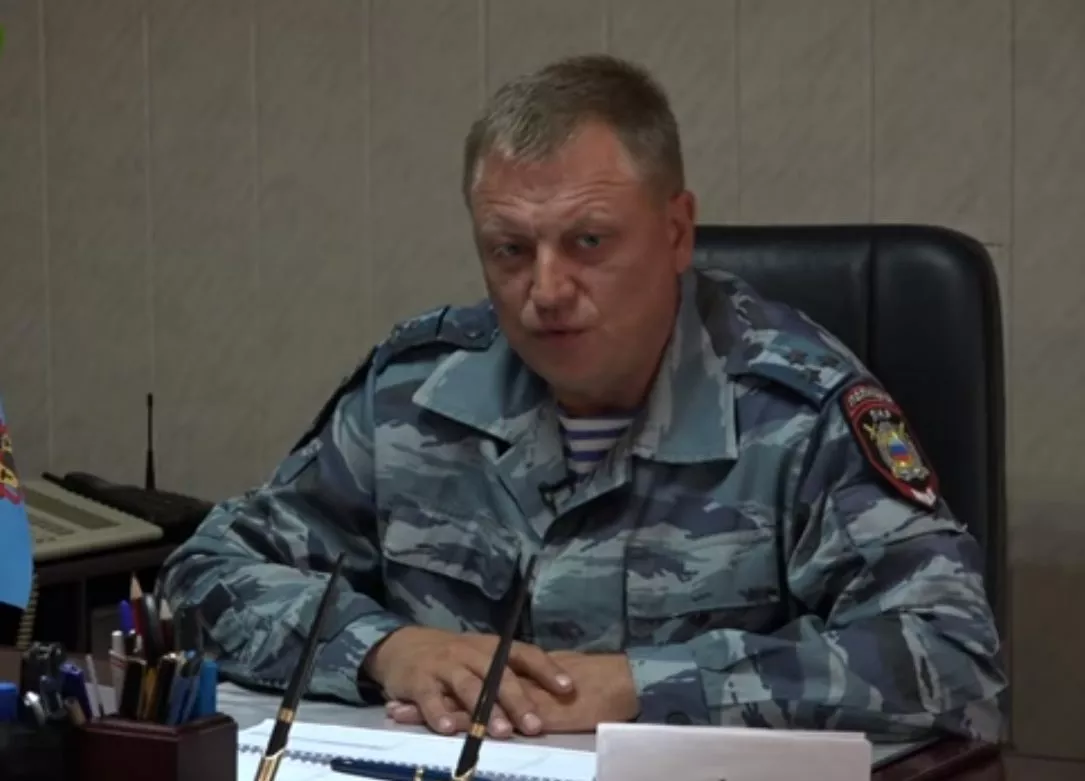 Командир луганського "Беркута" Валерій Костенко. Фото: скріншот